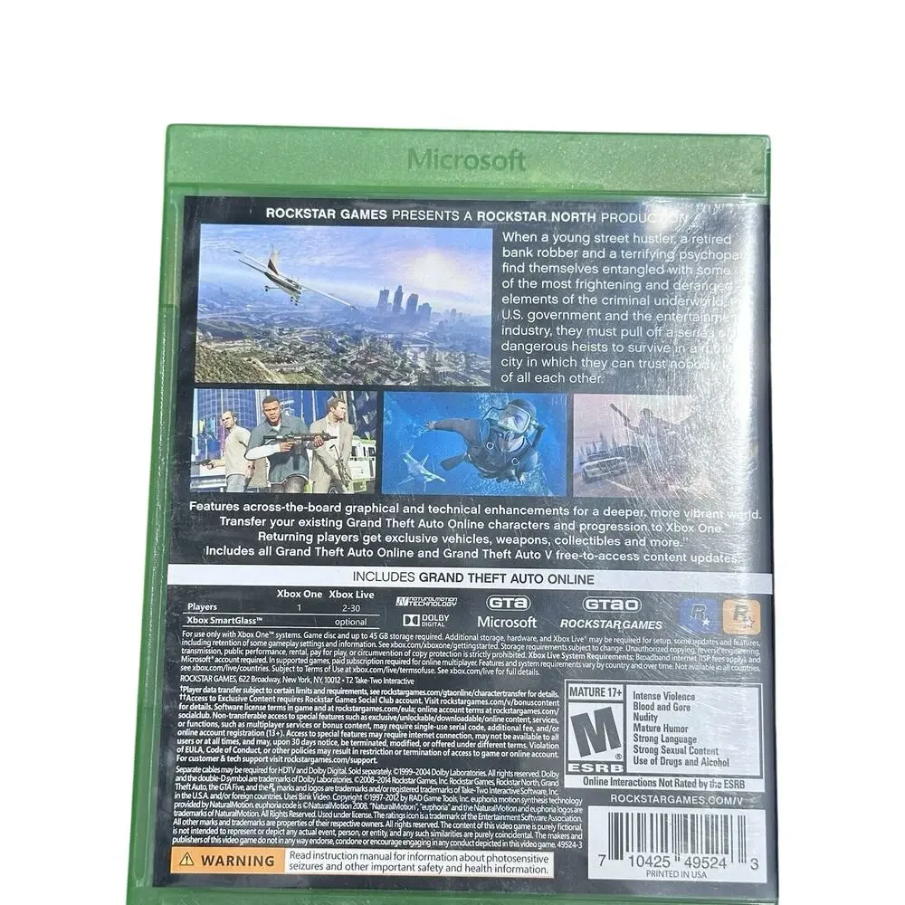 Grand Theft Auto V (Xbox One, 2014)